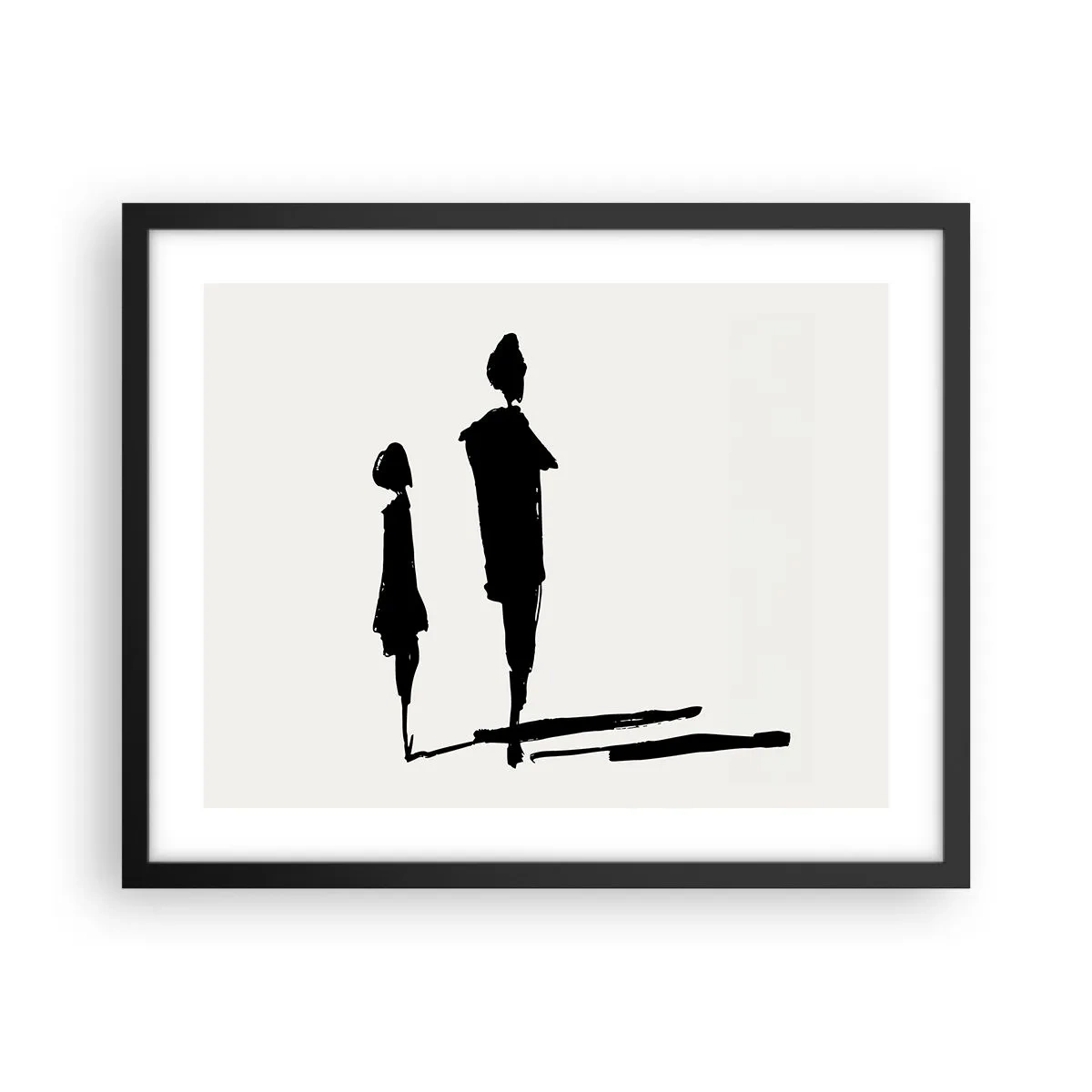 Pôster com moldura preta - Certeza que juntos? - 50x40 cm