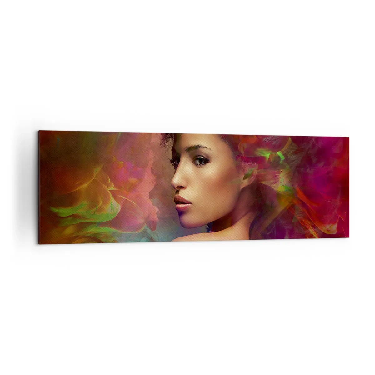 Quadro em tela - Mais bonito do que um arco-íris, tão delicado como um nevoeiro - 160x50 cm