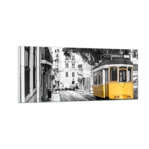 Quadro em vidro - E o fado ao fundo - 100x40 cm