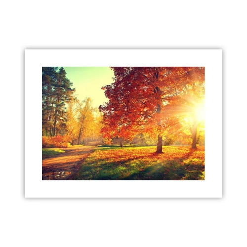 Pôster - O vermelho é lindo - 40x30 cm