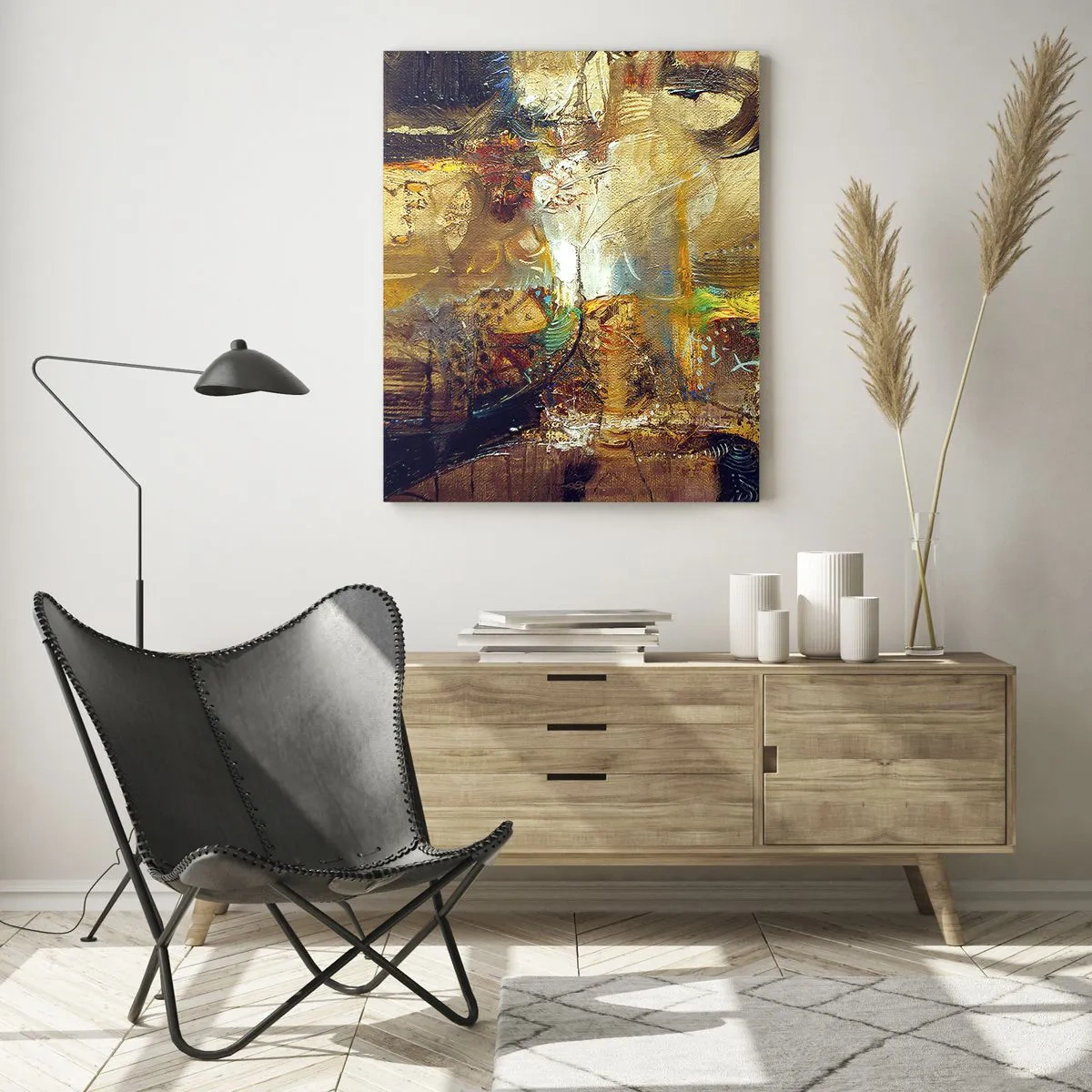 Quadro em vidro - Frio, mais quente, quente - 80x120 cm