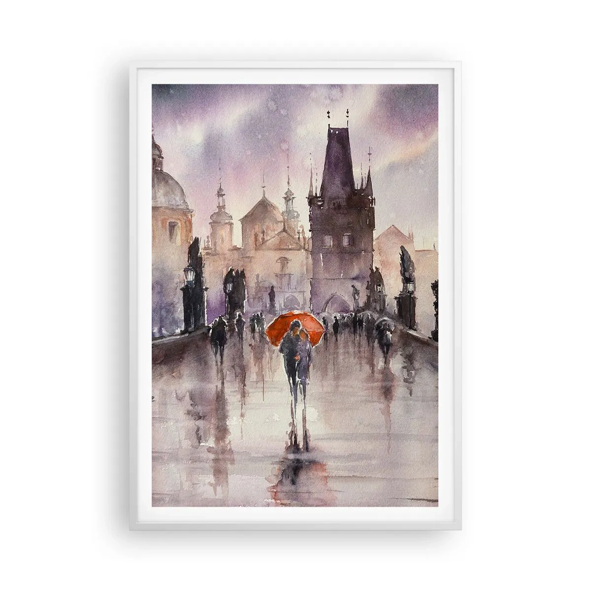 Pôster em moldura branca - Pessoas não mudam - 70x100 cm