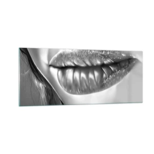 Quadro em vidro - Eu sei o que está a pensar... - 100x40 cm