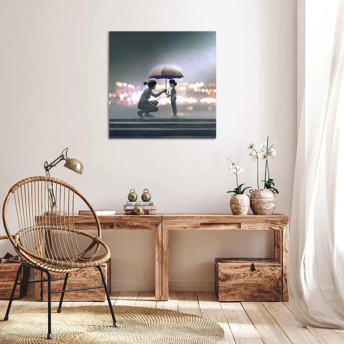 Quadro em tela - Está tudo bem agora - 40x40 cm