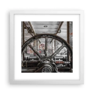 Pôster em moldura branca - A vida secreta da fábrica - 30x30 cm