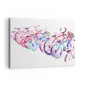 Quadro em tela - Reunião do Clube Antimoto  - 120x80 cm