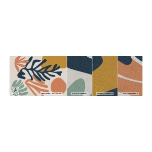 Amostra de papel de parede Premium Sand - Mares de coral - Boho, Minimalista, Folha - 100x30 cm