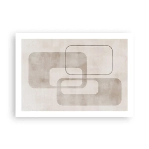 Pôster - Argamassa geométrica - 70x50 cm
