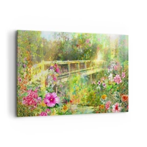 Quadro em tela - A ponte dos suspiros da primavera - 120x80 cm
