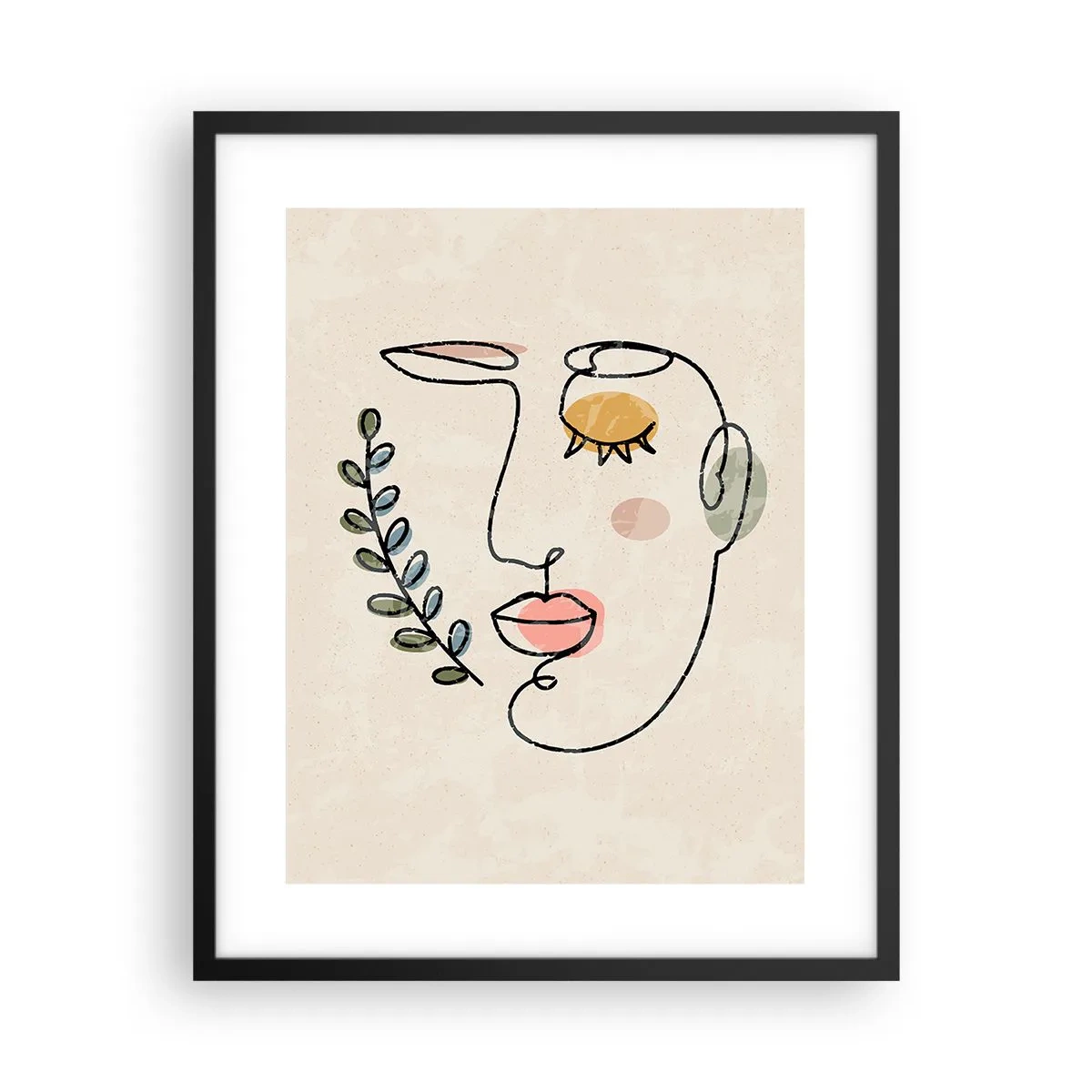 Pôster com moldura preta - Paz encontrada - 40x50 cm