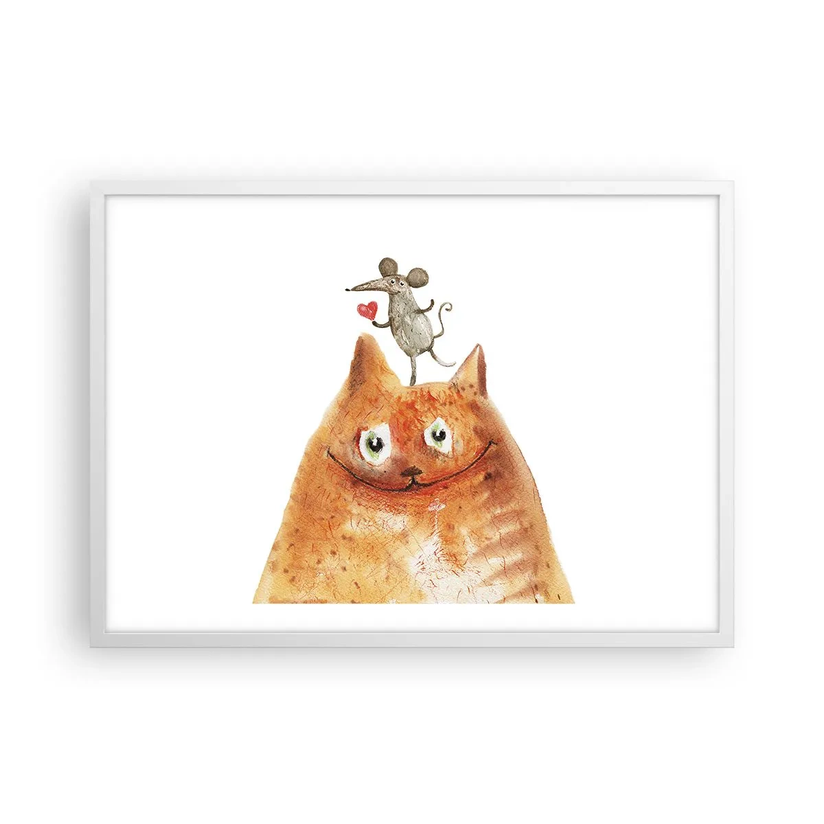 Pôster em moldura branca - Paradoxos do amor - 70x50 cm