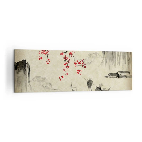 Quadro em tela - Na terra do sol nascente - 160x50 cm