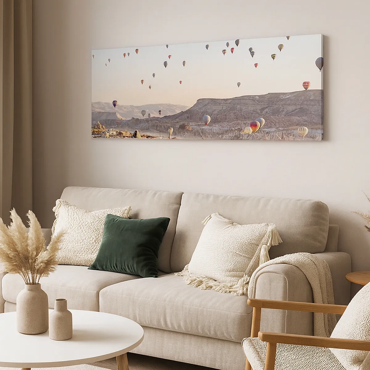 Quadro em tela - Como navios no céu - 30x30 cm