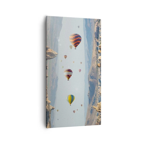 Quadro em tela - Tudo é possível aqui - 55x100 cm