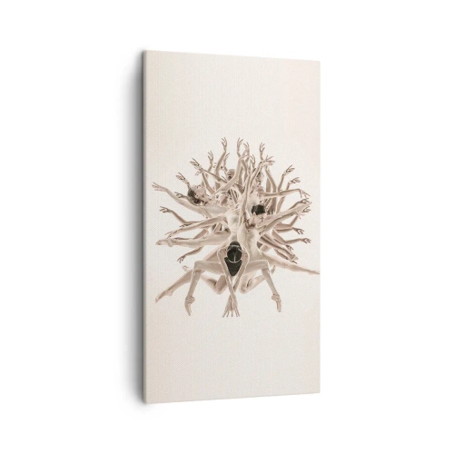 Quadro em tela - Florescendo na dança - 45x80 cm