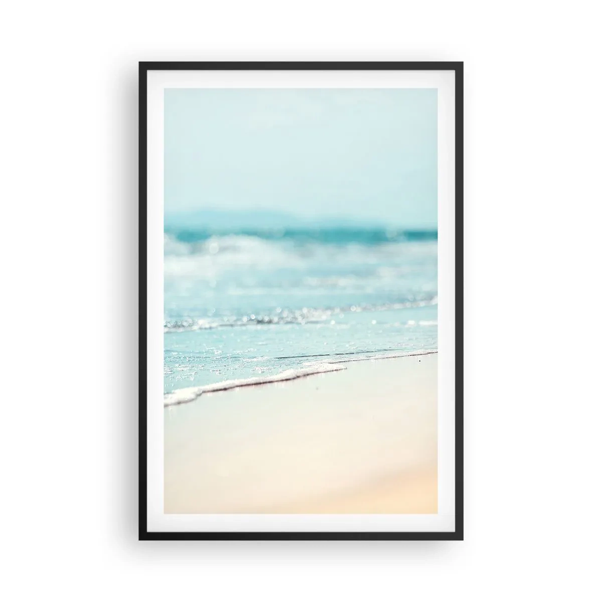Pôster com moldura preta - Calor e ruído - 61x91 cm