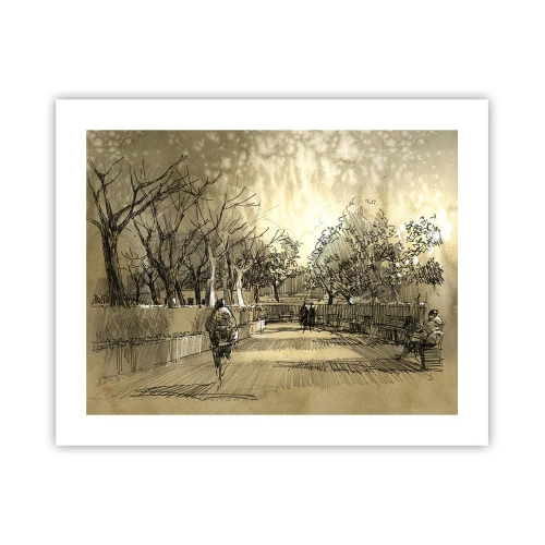 Pôster - Um momento capturado por uma pena - 50x40 cm