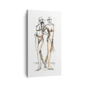 Quadro em tela - Um estudo do encanto - 45x80 cm