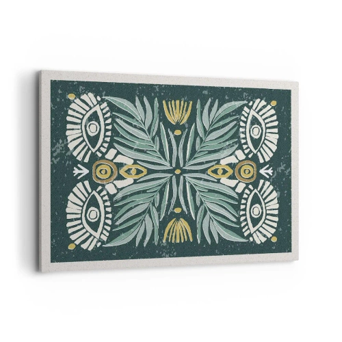 Quadro em tela - Como um recorte folclórico - 100x70 cm