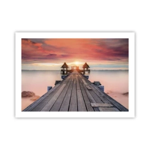 Pôster - De oeste para leste - 70x50 cm