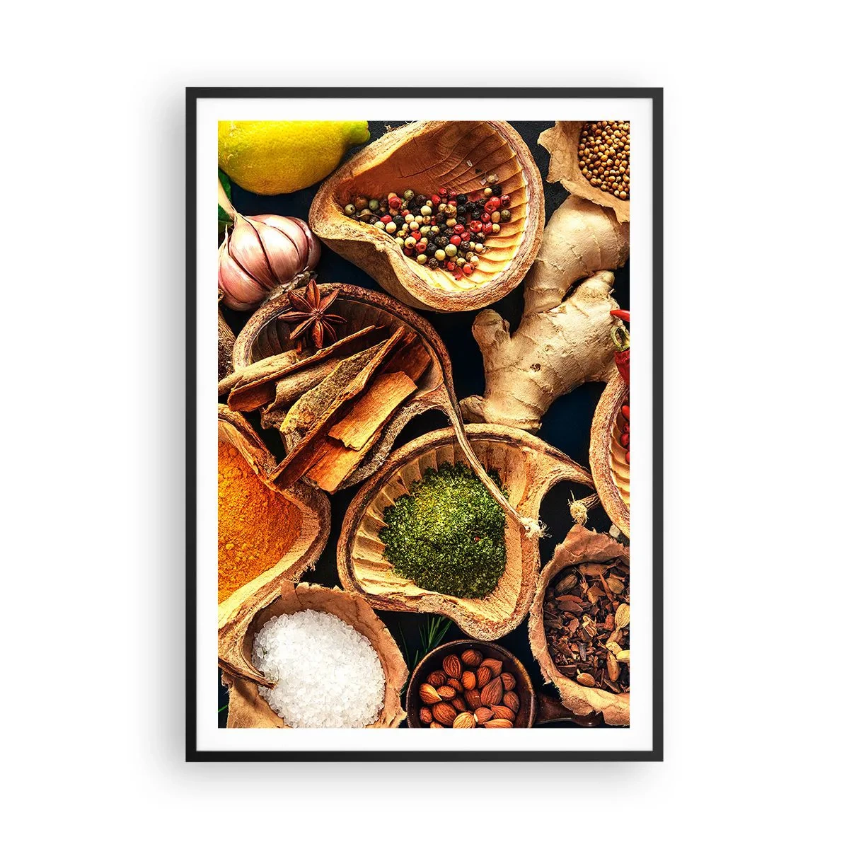 Pôster com moldura preta - Leve o que quiser - 70x100 cm