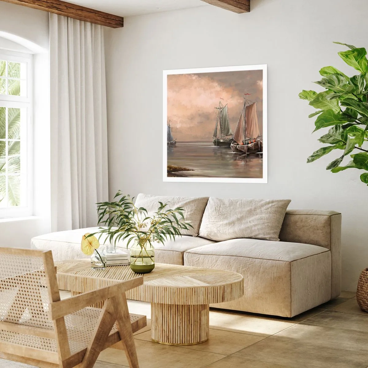 Pôster - Regresso dos marinheiros - 60x60 cm