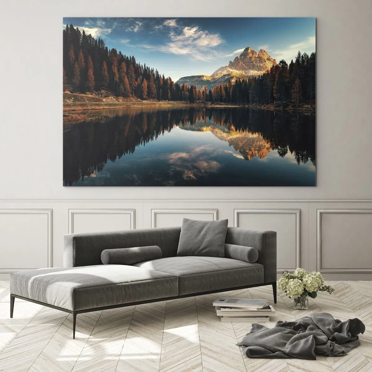 Quadro em vidro - Paisagem dupla - 100x70 cm