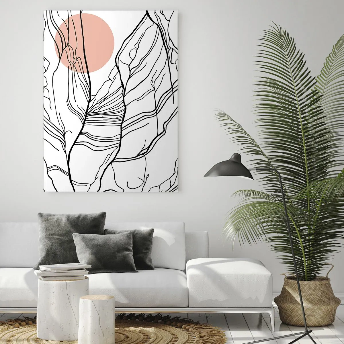 Quadro em vidro - Numa rede de galhos - 50x70 cm