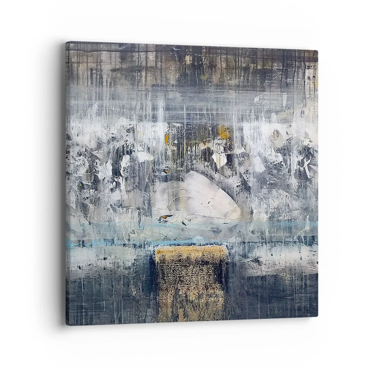 Quadro em tela - Pelo gelo ou pelo torrão de terra - 40x40 cm