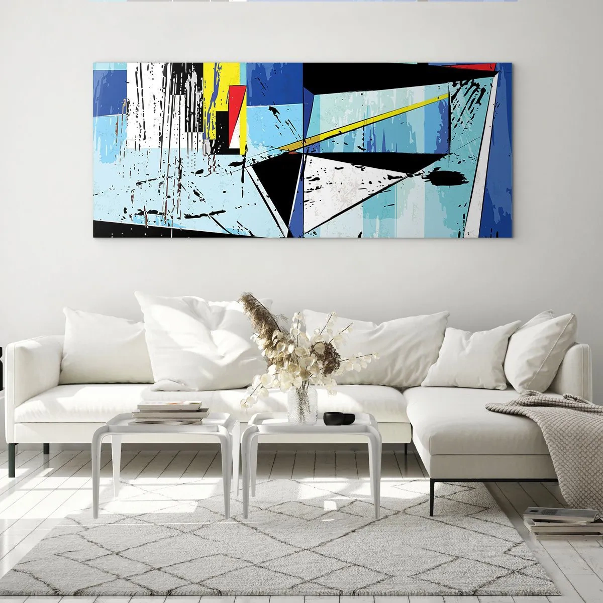 Quadro em vidro - Olhar por um outro ângulo... - 100x40 cm