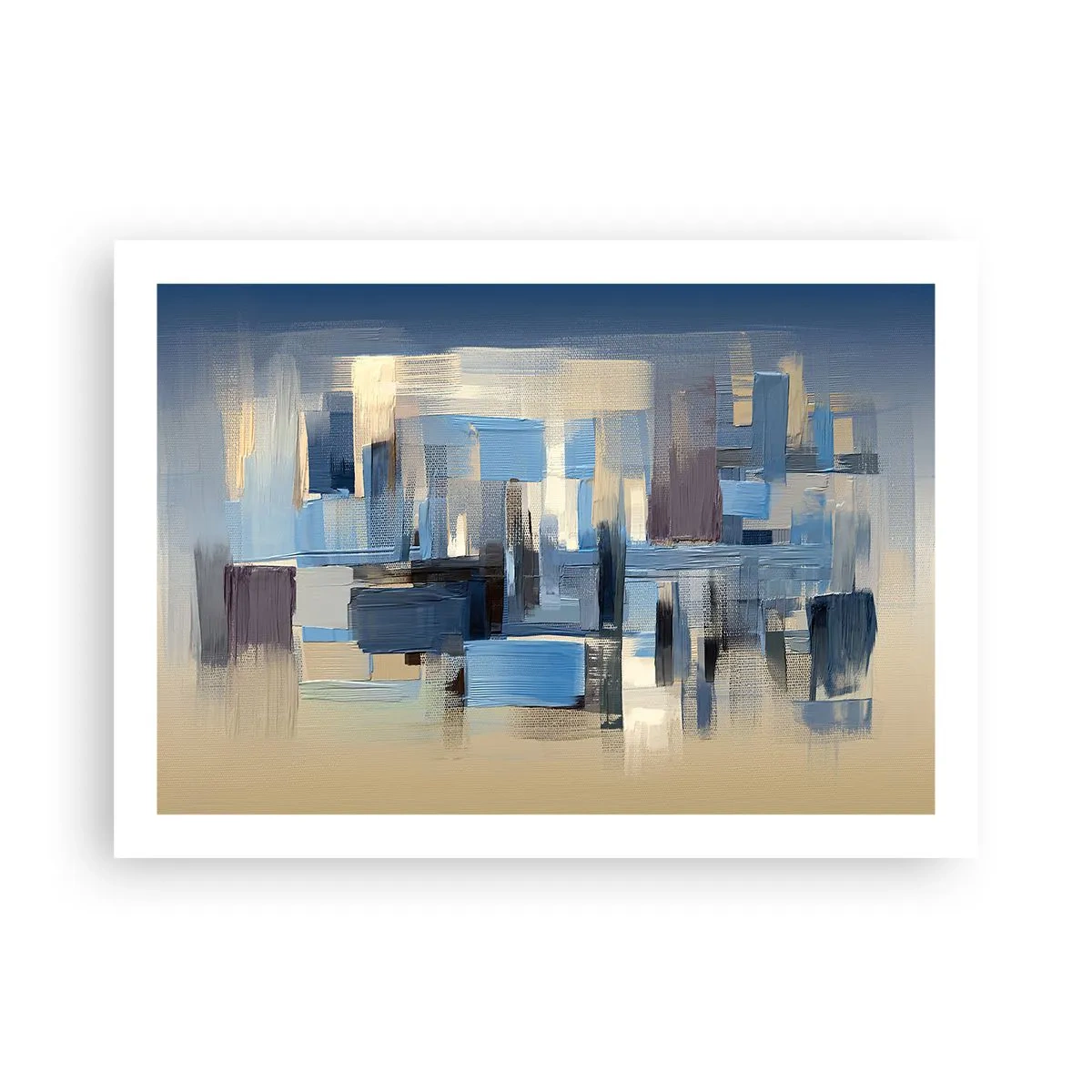 Pôster - Construção azul - 70x50 cm