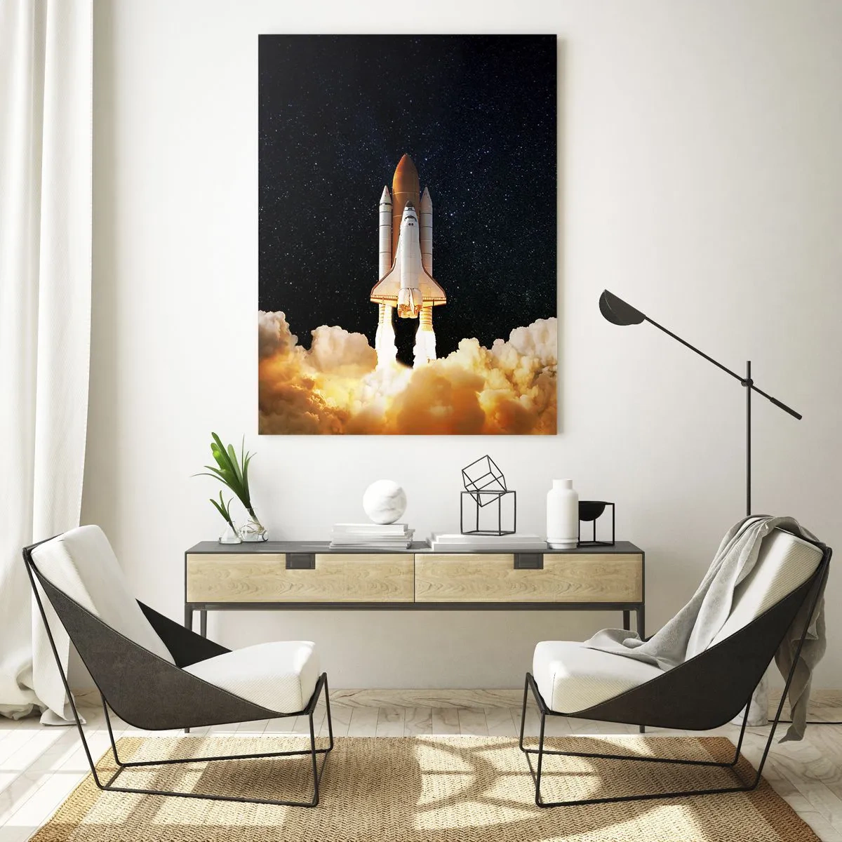 Quadro em vidro - Ad astra! - 70x100 cm