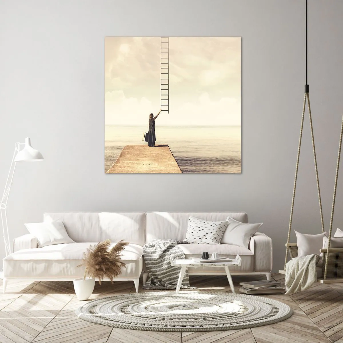 Quadro em tela - Uma viagem mágica - 30x30 cm