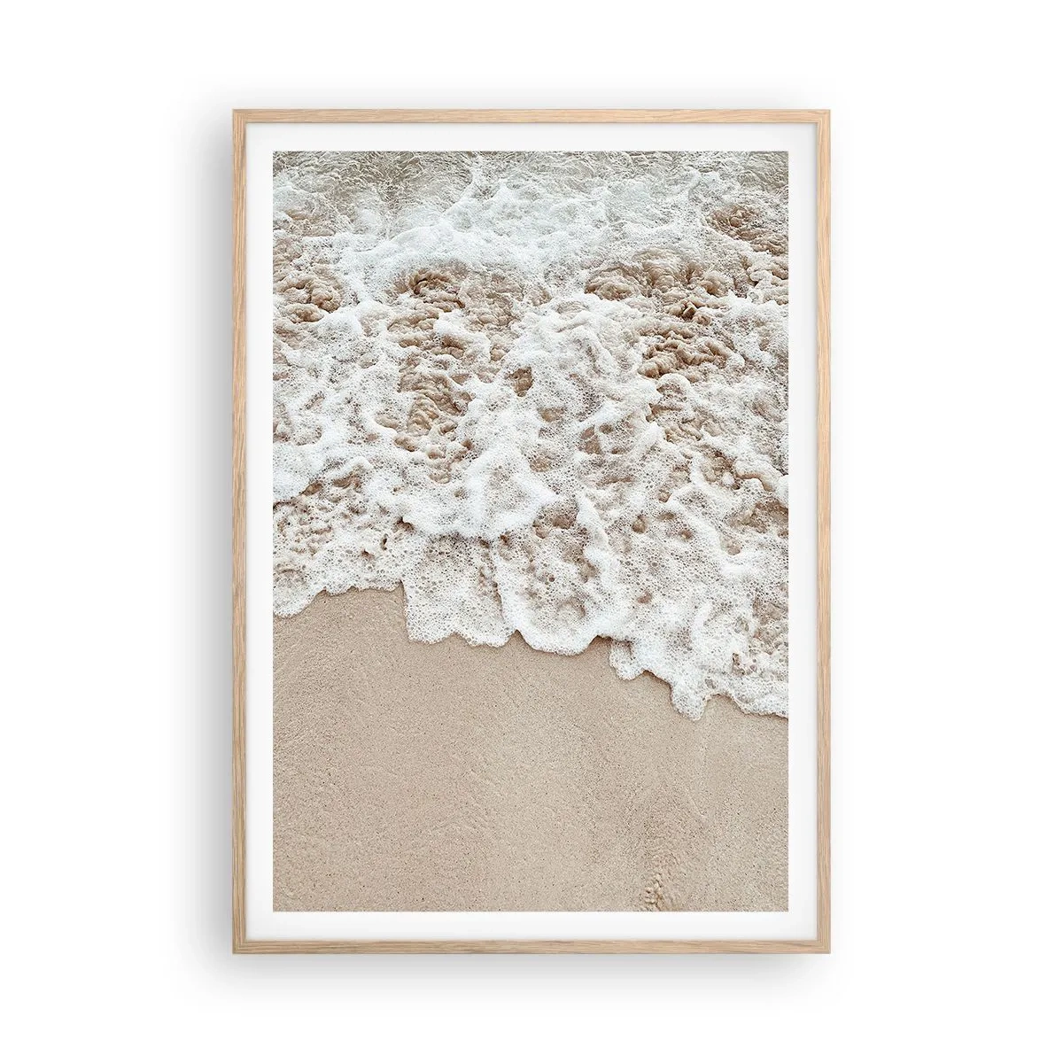 Pôster com moldura de carvalho claro - Volto logo - 70x100 cm