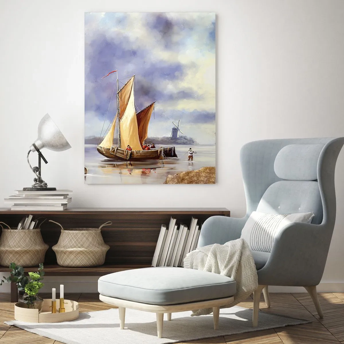 Quadro em vidro - O regresso dos marinheiros - 50x70 cm
