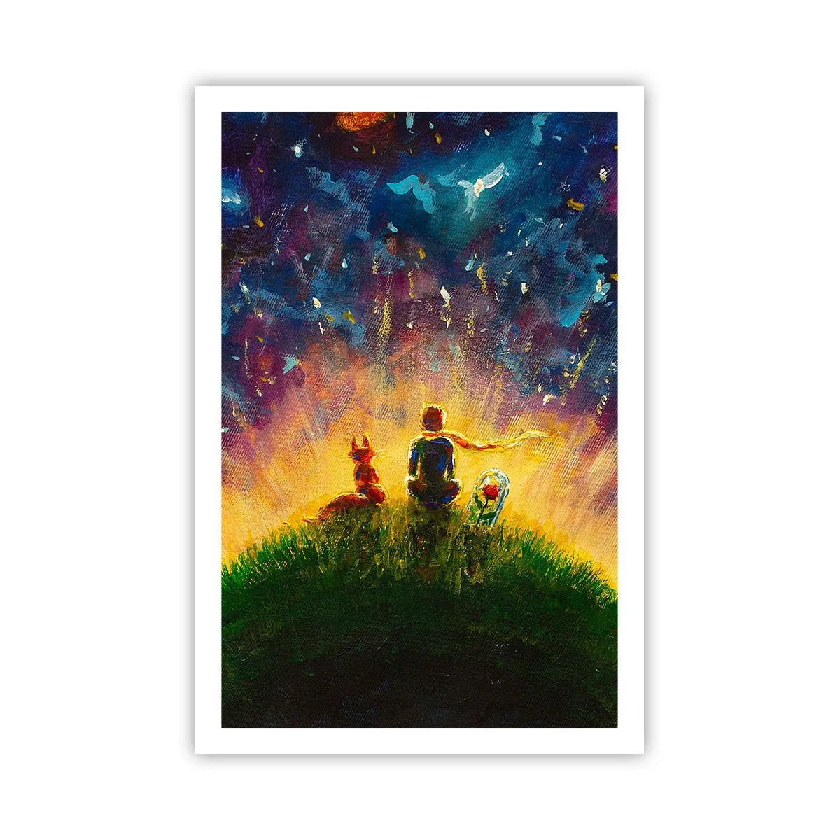 Pôster - Amor e amizade - o mundo inteiro - 61x91 cm