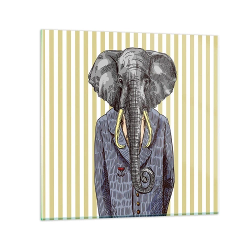 Quadro em vidro - Elegante por natureza - 30x30 cm