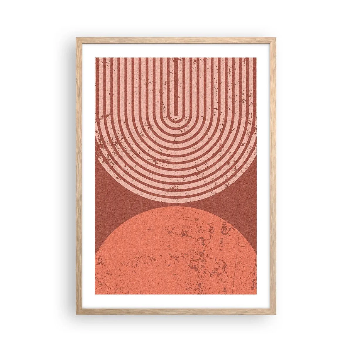 Pôster com moldura de carvalho claro - Relacionamento próximo - 50x70 cm