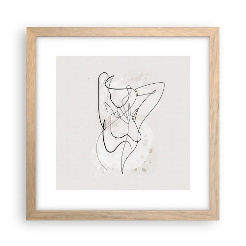 Pôster com moldura de carvalho claro - A arte da sedução - 30x30 cm