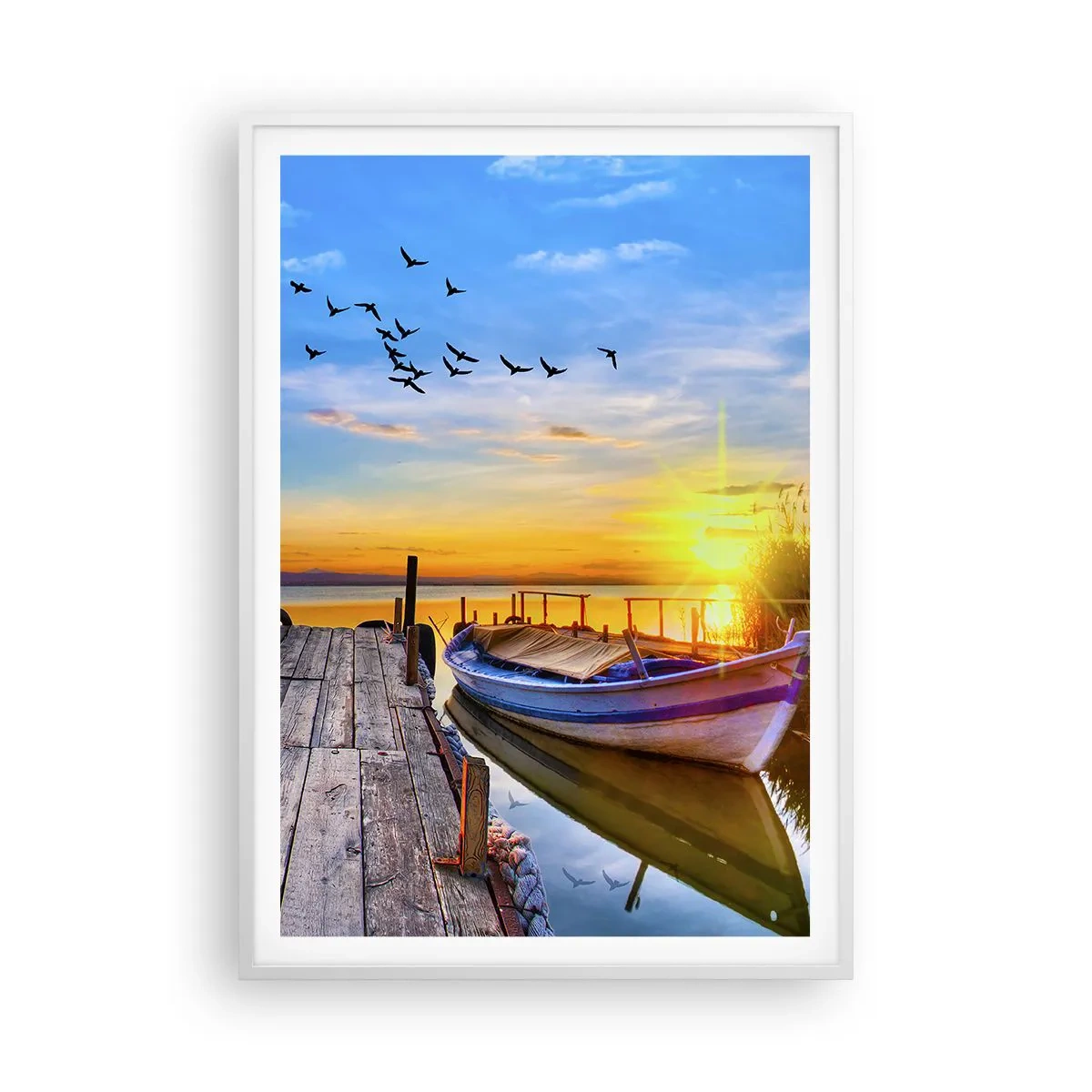 Pôster em moldura branca - Adeus, até amanhã - 70x100 cm