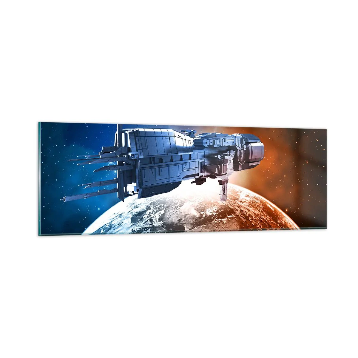 Quadro em vidro - Observador atento - 90x30 cm