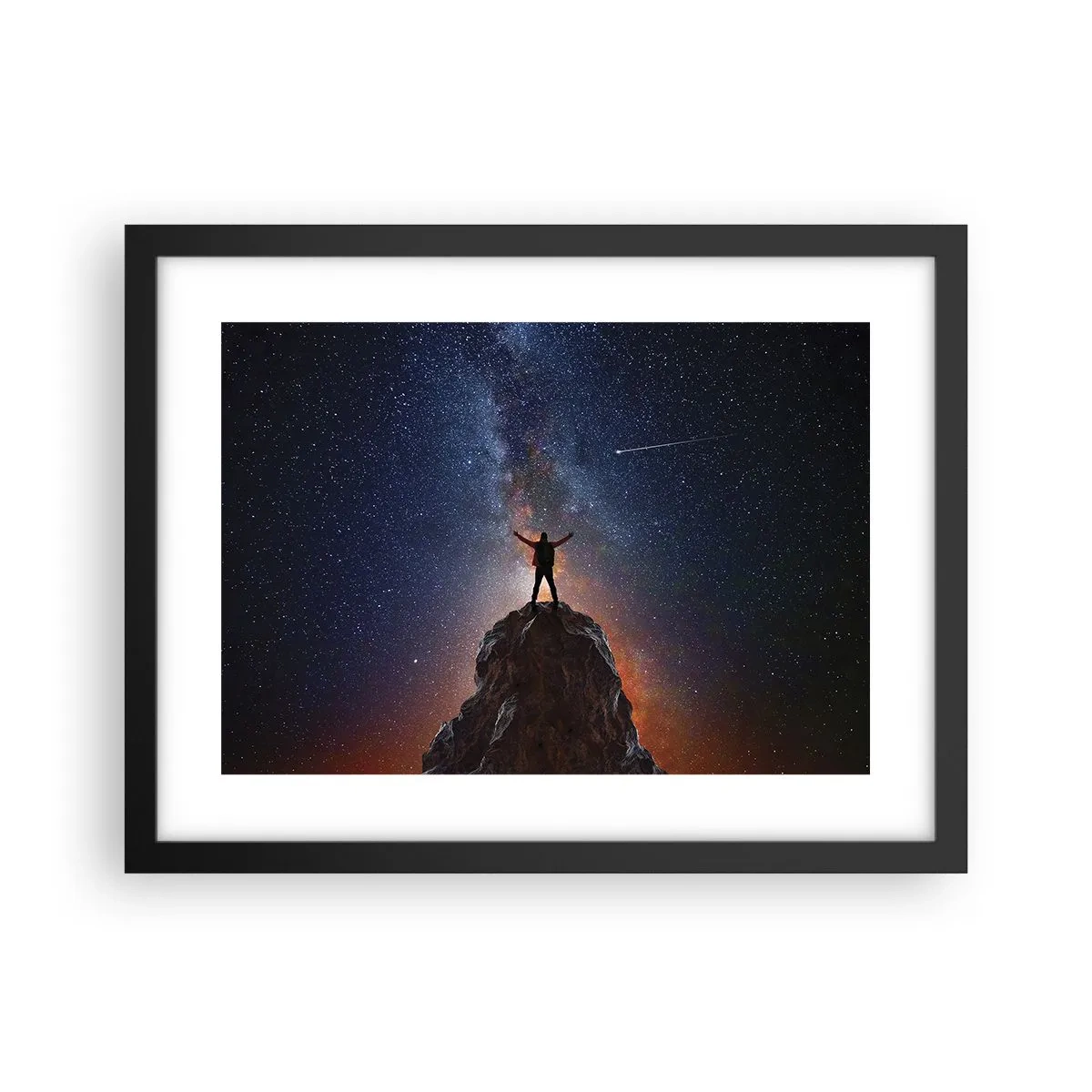 Pôster com moldura preta - A força está comigo! - 40x30 cm