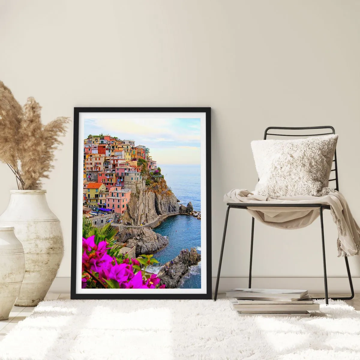 Pôster com moldura preta - A cidade que sorri - 61x91 cm