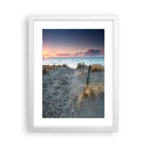 Pôster em moldura branca - Derramou um arco-íris de esplendor radiante.... - 30x40 cm