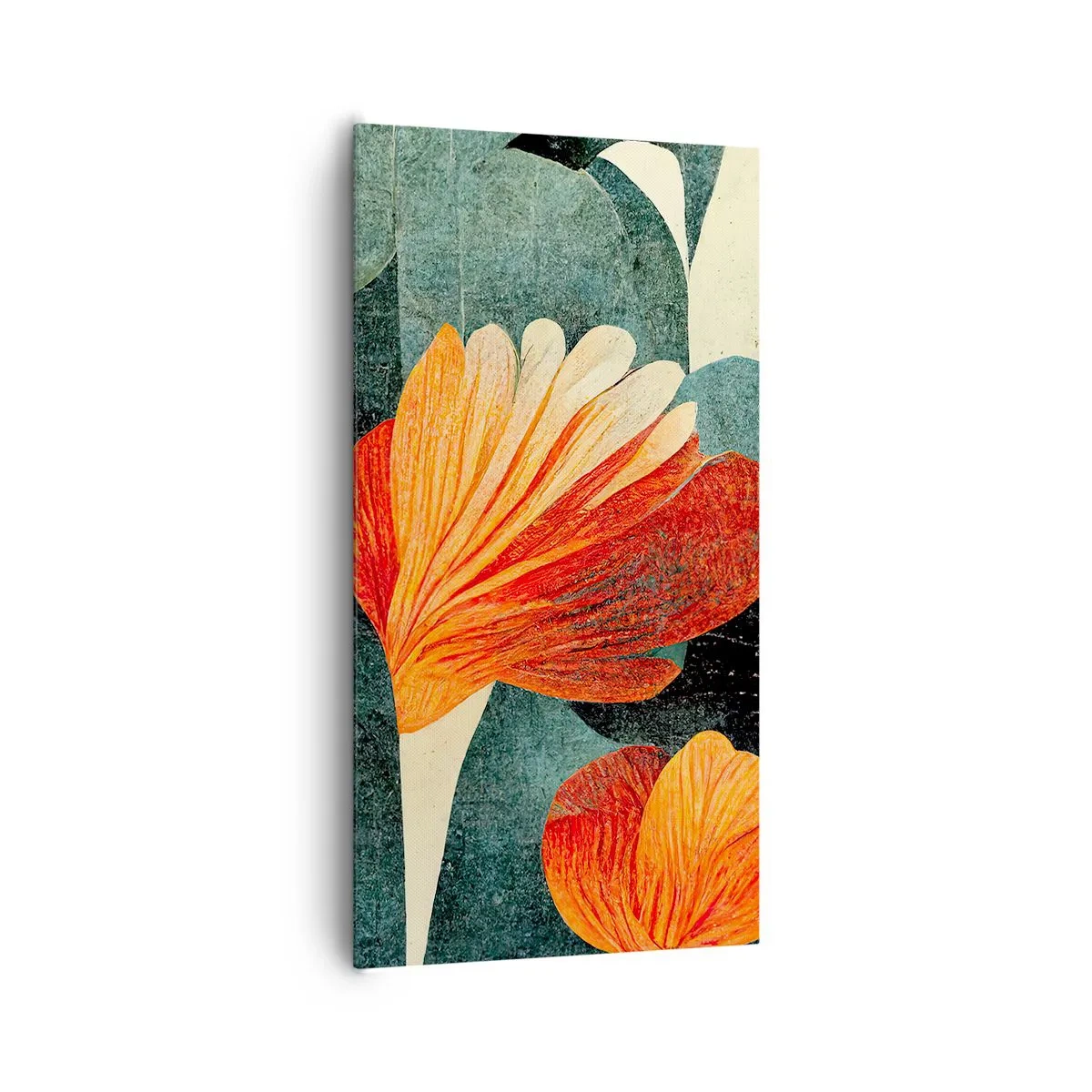 Quadro em tela - O calor dos trópicos e o frescor da vegetação - 65x120 cm