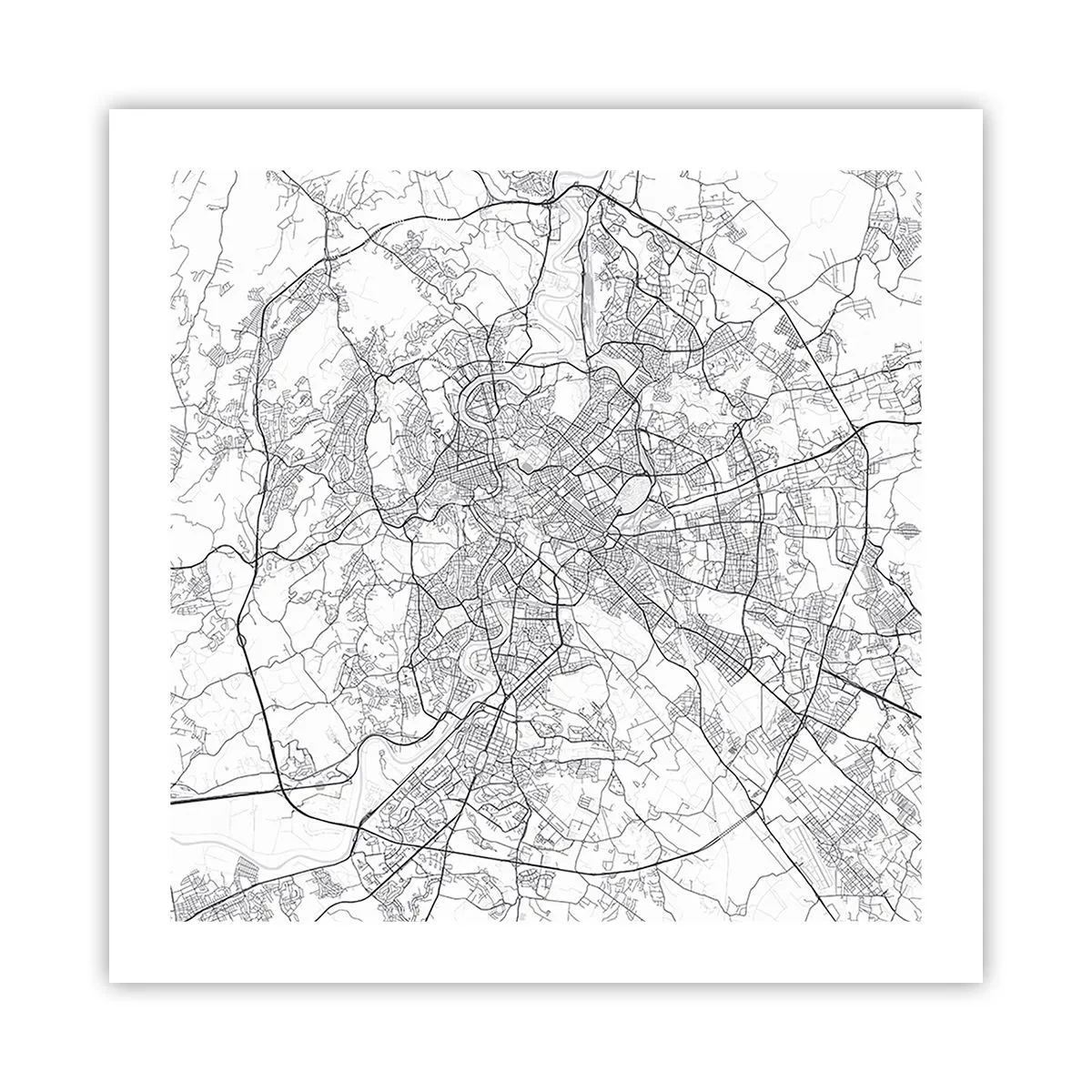 Pôster - Círculo romano - 50x50 cm