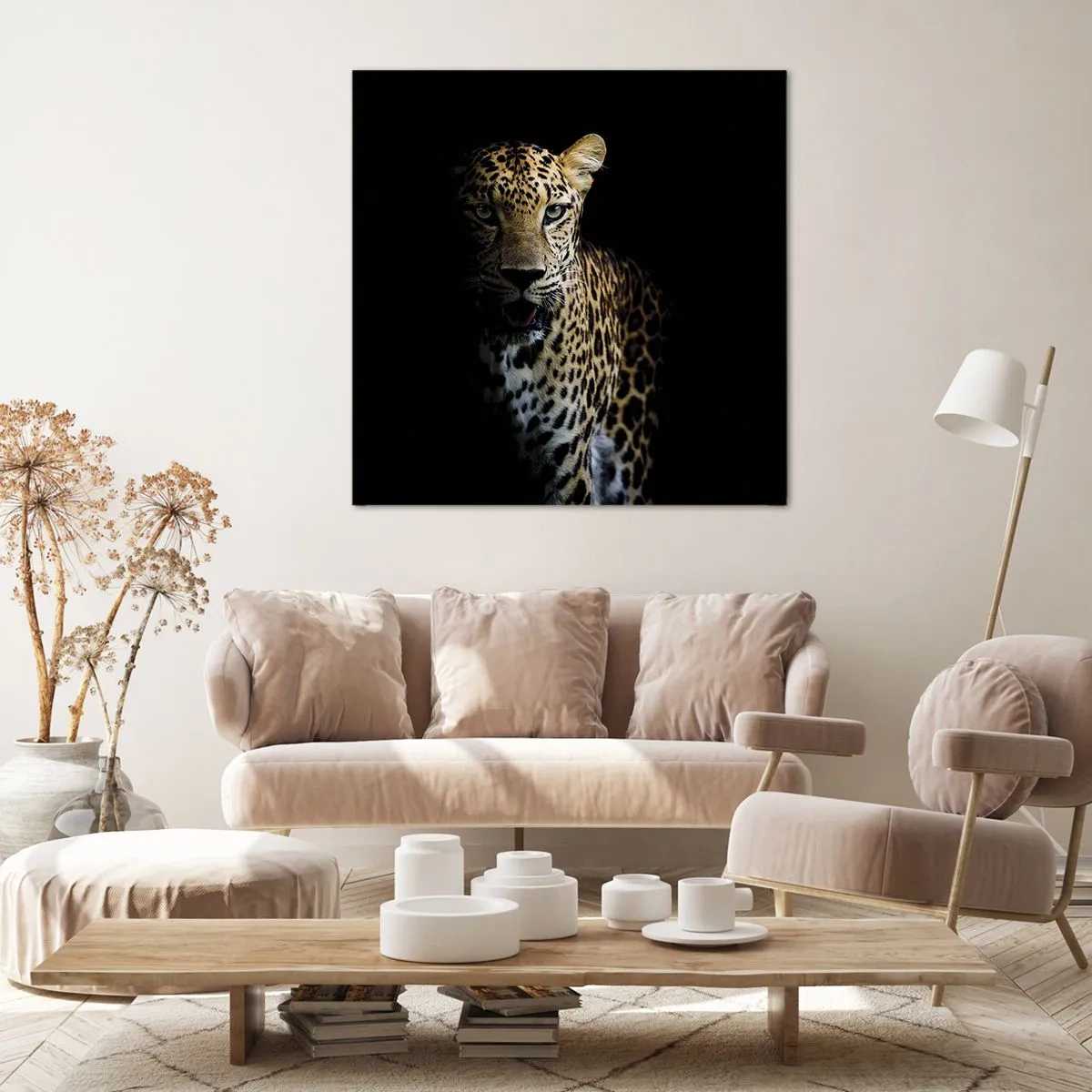 Quadro em tela - Beleza escura - 50x50 cm