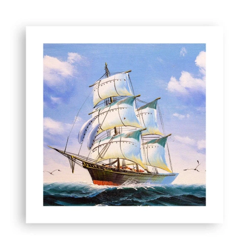 Pôster - Orgulhosamente com o vento - 40x40 cm