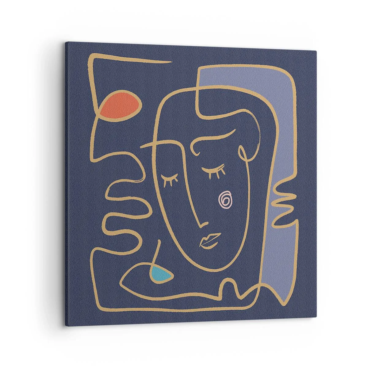 Quadro em tela - Nos pensamentos - 50x50 cm