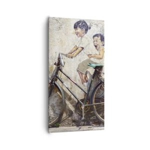 Quadro em tela - Verdadeiro ou falso? - 65x120 cm